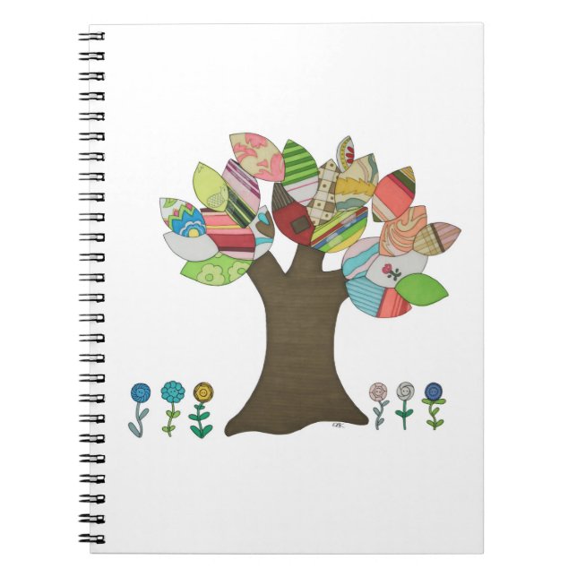 Caderno Espiral Notebook com árvore de botões (Frente)