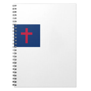 Caderno Espiral Notebook com bandeira cristã Spiral