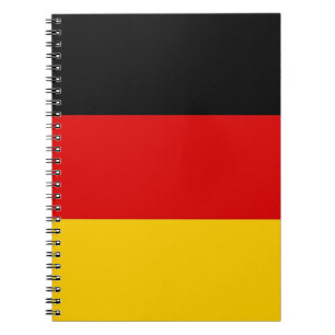 Caderno Espiral Notebook com bandeira da Alemanha