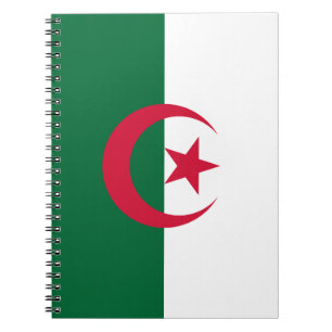 Caderno Espiral Notebook com bandeira da Argélia