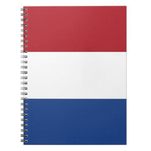 Caderno Espiral Notebook com bandeira da Holanda