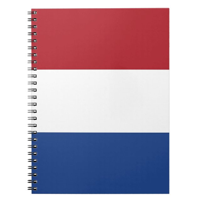 Caderno Espiral Notebook com bandeira da Holanda (Frente)