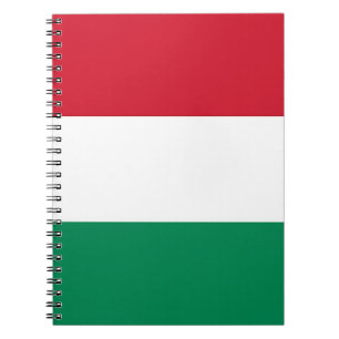 Caderno Espiral Notebook com bandeira da Hungria