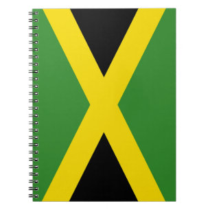 Caderno Espiral Notebook com bandeira da Jamaica