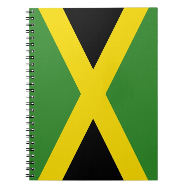 Caderno Espiral Notebook com bandeira da Jamaica (Frente)