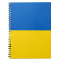 Notebook com bandeira da Ucrânia