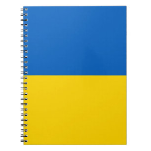 Caderno Espiral Notebook com bandeira da Ucrânia