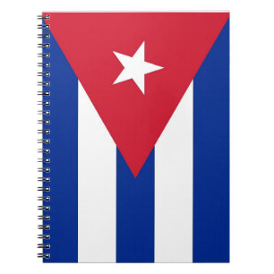 Caderno Espiral Notebook com bandeira de Cuba