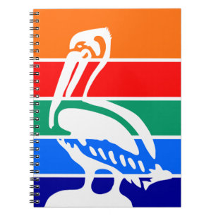 Caderno Espiral Notebook com bandeira de Rua. Petersburgo