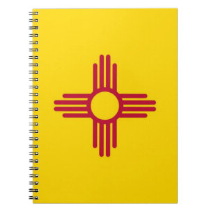 Caderno Espiral Notebook com bandeira do Estado do Novo México