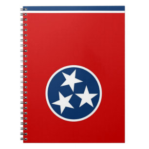 Caderno Espiral Notebook com bandeira do Estado do Tennessee