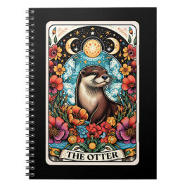 Caderno Espiral Notebook com cartão tarot espiritual externo