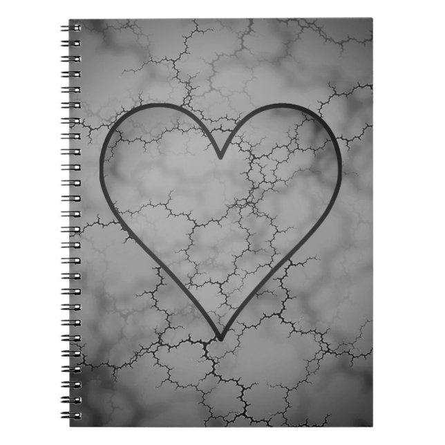Caderno Espiral Notebook com Cinza Escuro (Frente)