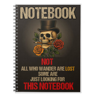 Caderno Espiral Notebook com Cobrir preto Vintage - Gótica crônica