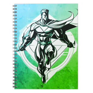 Caderno Espiral Notebook com cobrir Superman Comic