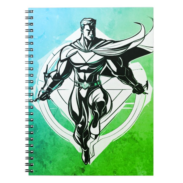 Caderno Espiral Notebook com cobrir Superman Comic (Frente)