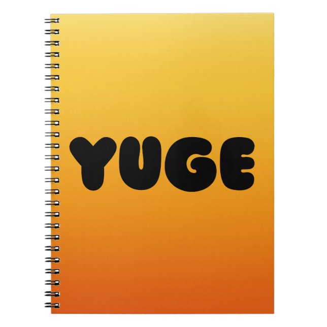 CADERNO ESPIRAL NOTEBOOK COM COBRIR YUGE DESIGN (Frente)