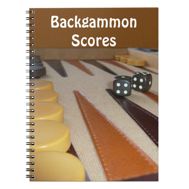 Caderno Espiral Notebook com Conselho Backgammon (Frente)
