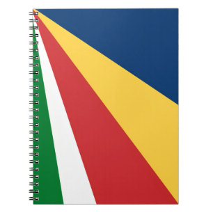 Caderno Espiral Notebook com cores das Seychelles Design abstrato