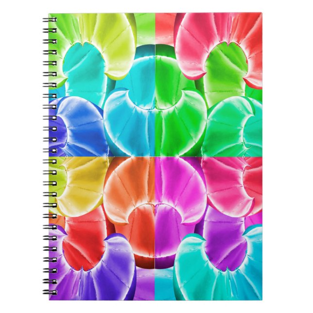 Caderno Espiral Notebook com cores de fruta (Frente)