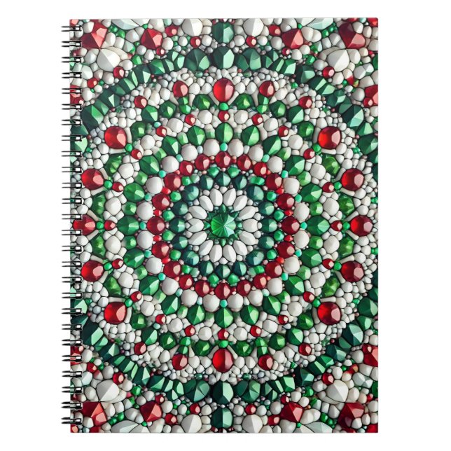 Caderno Espiral Notebook com cores italianas Design abstrato (Frente)