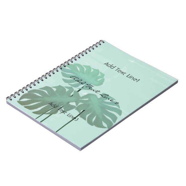 Caderno Espiral Notebook com cores tropicais personalizadas deixa  (Left Side)