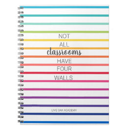 Caderno Espiral Notebook com Cotação de Casa Stribow Colorful