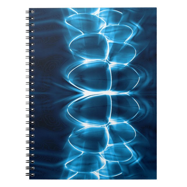 Caderno Espiral Notebook com dentista de dentada azul brilhante (Frente)