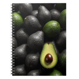 Caderno Espiral Notebook com Design de Arte Avocado