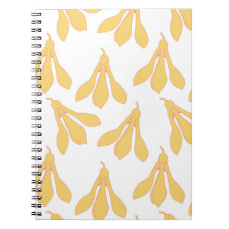 Caderno Espiral Notebook com design de chuva de neve para primaver
