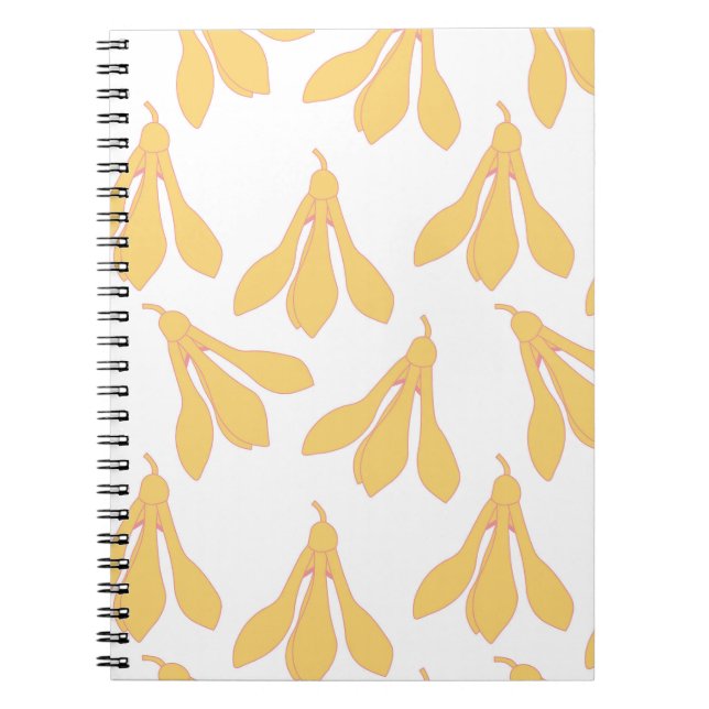 Caderno Espiral Notebook com design de chuva de neve para primaver (Frente)