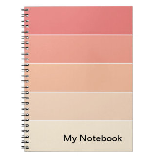Caderno Espiral Notebook com Design de gradiente personalizável