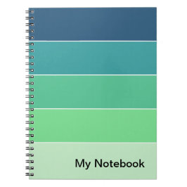 Caderno Espiral Notebook com Design de gradiente personalizável