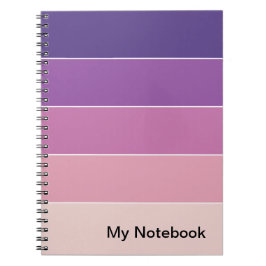 Caderno Espiral Notebook com Design de gradiente personalizável
