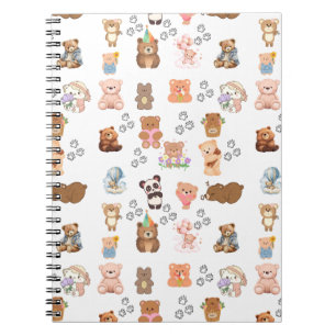 Caderno Espiral Notebook com Design de imagem sem aspecto para urs