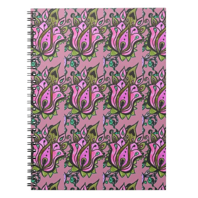 Caderno Espiral Notebook com design de ventilador (Frente)