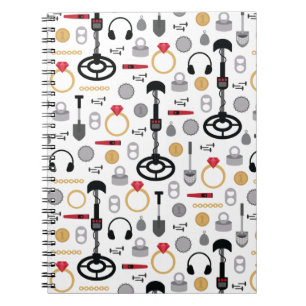 Caderno Espiral Notebook com detecção de metais