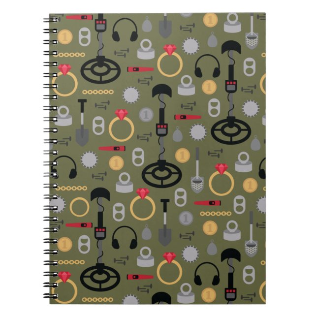 Caderno Espiral Notebook com detecção de metais (Frente)
