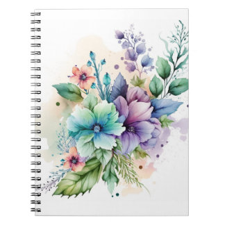 Caderno Espiral Notebook com Diário brilhante para reflexo e cresc