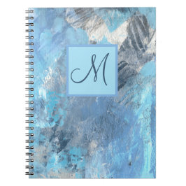 Caderno Espiral Notebook com Diário personalizado monograma