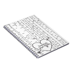 Caderno Espiral Notebook com dois livros tontos de amor