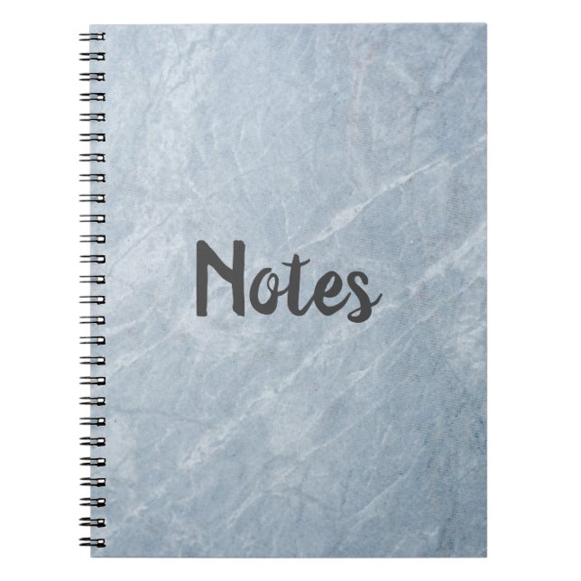 Caderno Espiral Notebook com Efeito da Mármore das Notas (Frente)