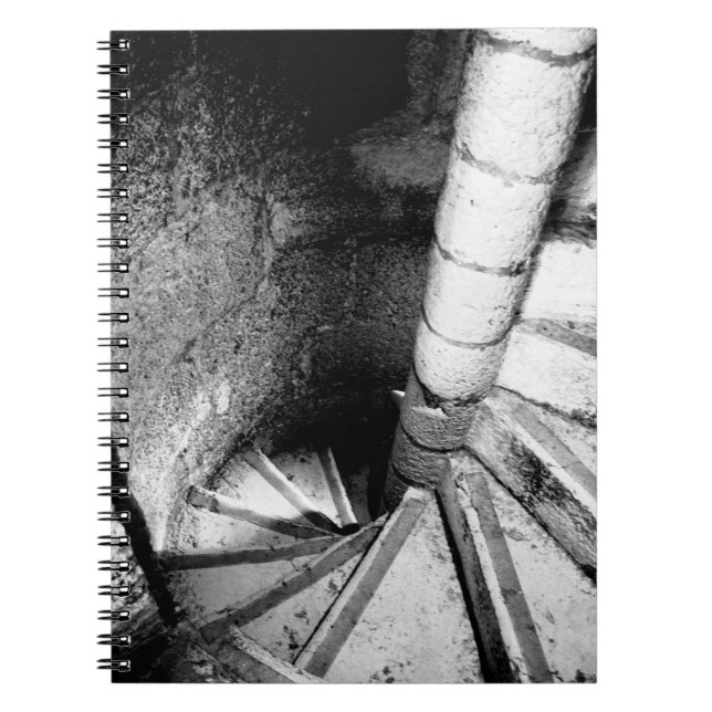 Caderno Espiral Notebook com Espiral Preto e Branco (Frente)