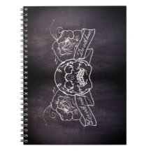 Notebook com estilo de tatuagem de tronco de Gótic