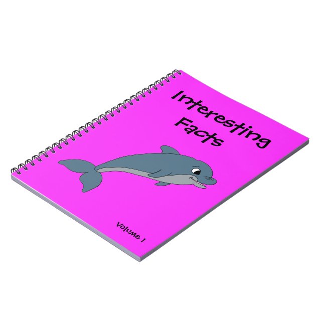 Caderno Espiral Notebook com fatos interessantes (Left Side)