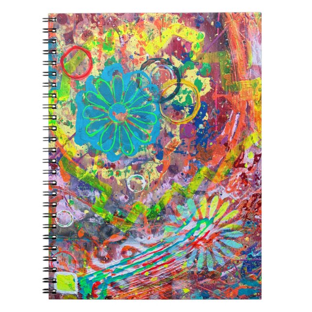 Caderno Espiral Notebook com febre 2 primavera (Frente)