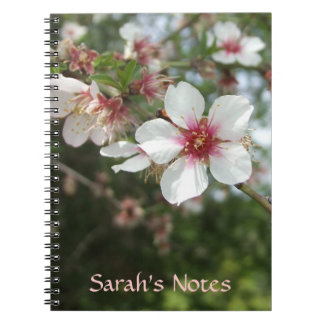 Caderno Espiral Notebook com Flor Personalizado