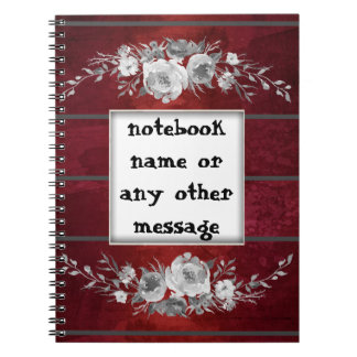 Caderno Espiral notebook com foto-oboé de escarlate