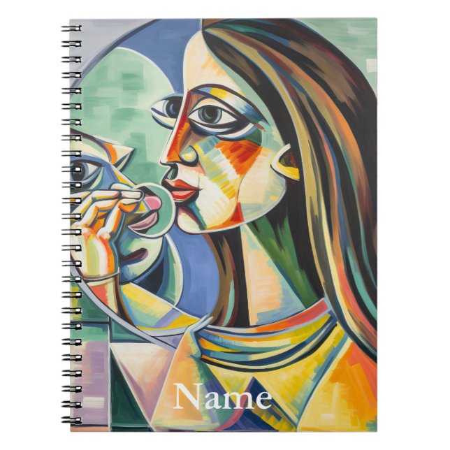 Caderno Espiral Notebook com fotos espirais muito intensas (Frente)