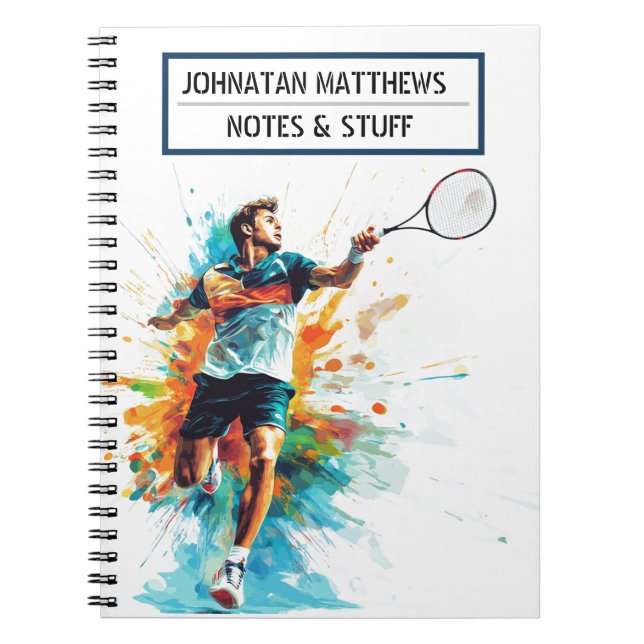 Caderno Espiral Notebook com fotos espirais para crianças tênis (Frente)